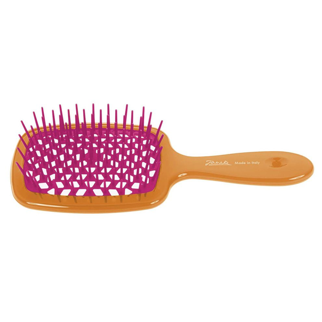 Janeke Superbrush Orange & Neon Fuchsia