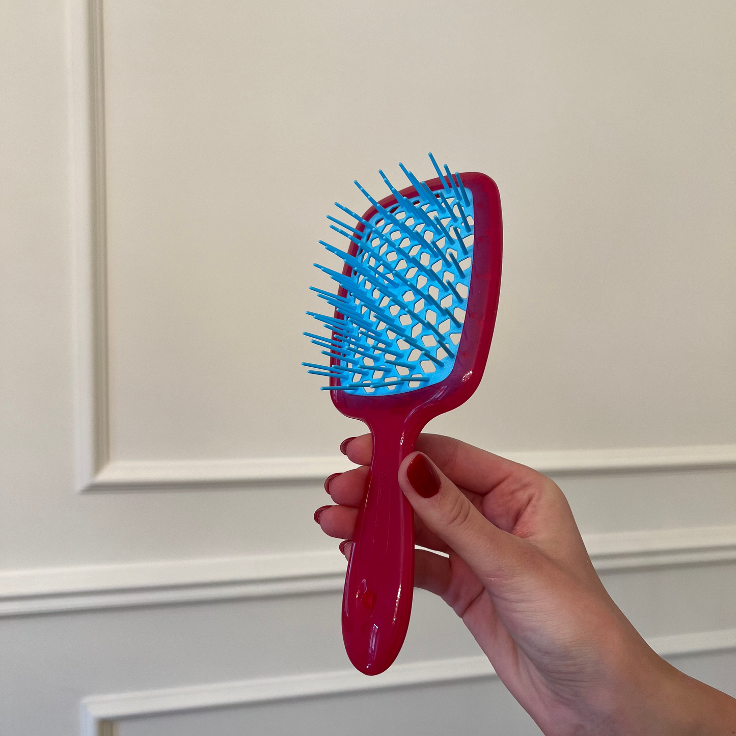 Janeke Superbrush Fuchsia & Neon Blue