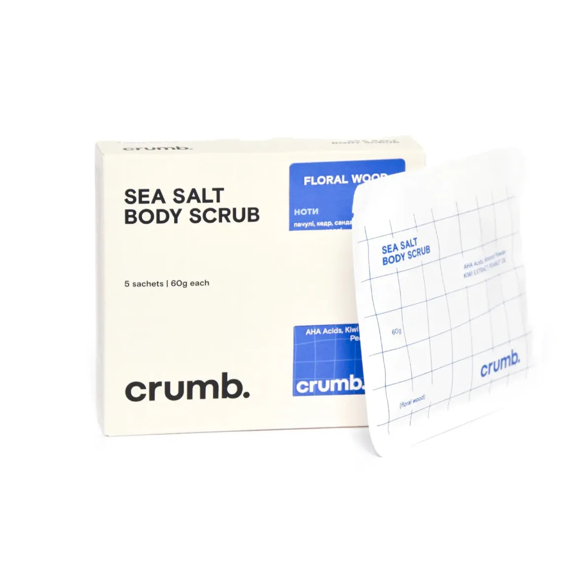 Crumb Sea Salt Body Scrub Floral Wood