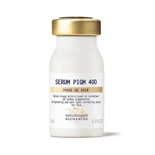 Biologique Recherche serum PIGM 400 travel size on a white background 