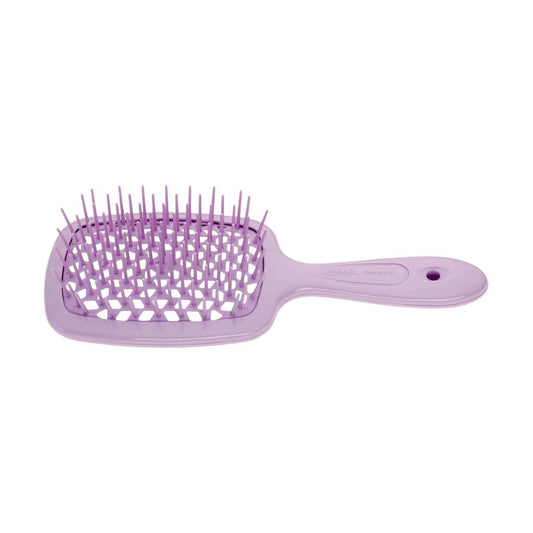 Janeke Purple hairbrush on a white background