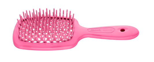 Janeke pink hairbrush on a white background