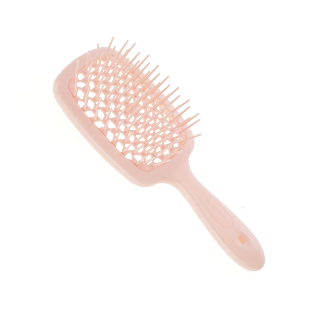 Powder Pink Janeke hairbrush on a white background 3