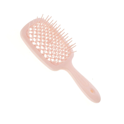 Powder Pink Janeke hairbrush on a white background 3