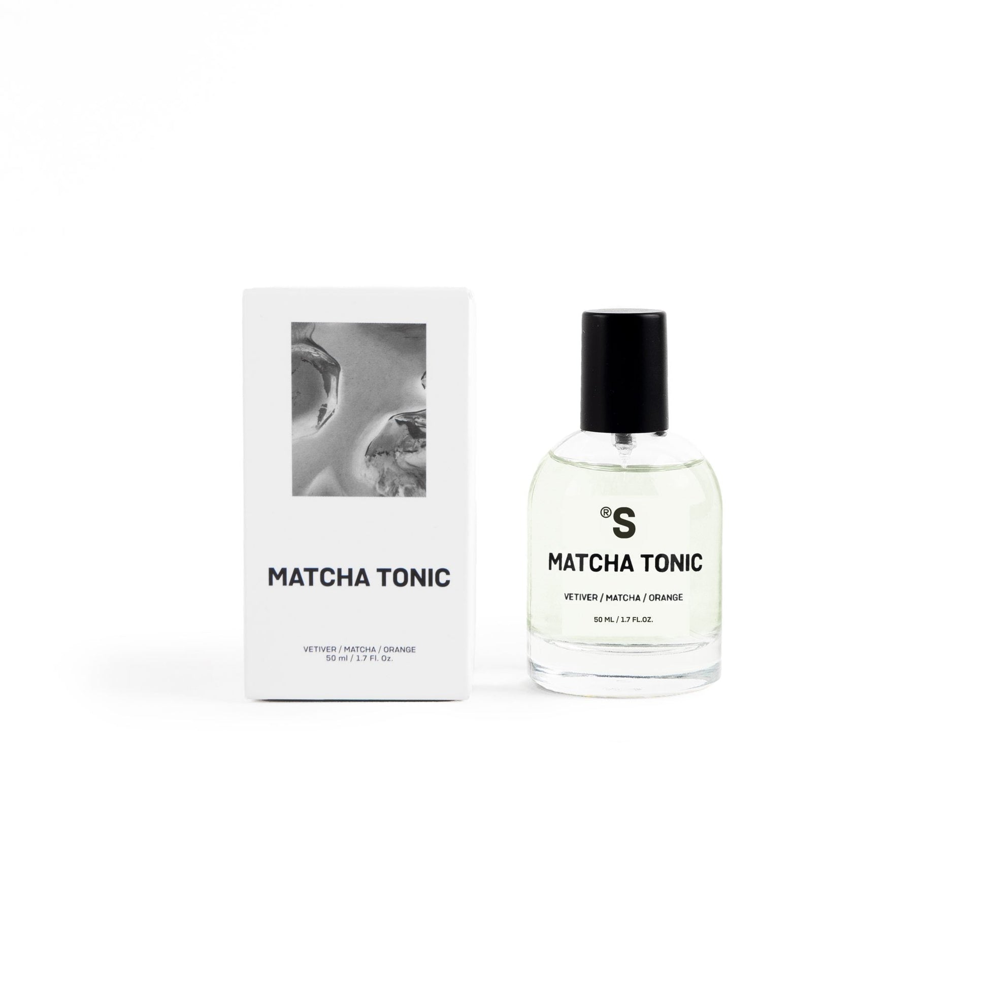 Sister's Aroma Matcha Tonic perfume on a white background