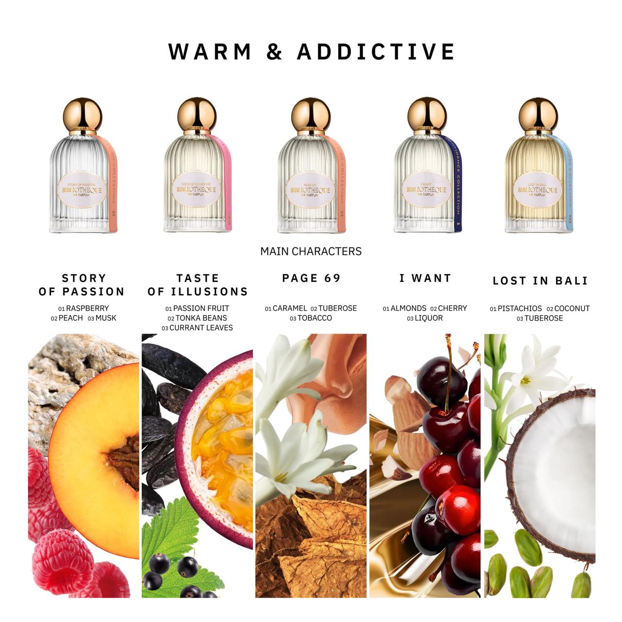 Bibliotheque de Parfum Discovery Set " Warm and Addictive "